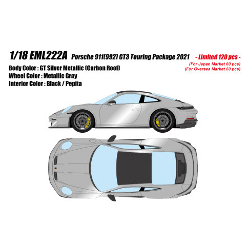 定金 Makeup MU 1:18 保时捷911(992) GT3 Touring Package 2021