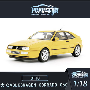 定金OTTO 1:18 大众CORRADO G60 YELLOW NUGGET 树脂汽车模型