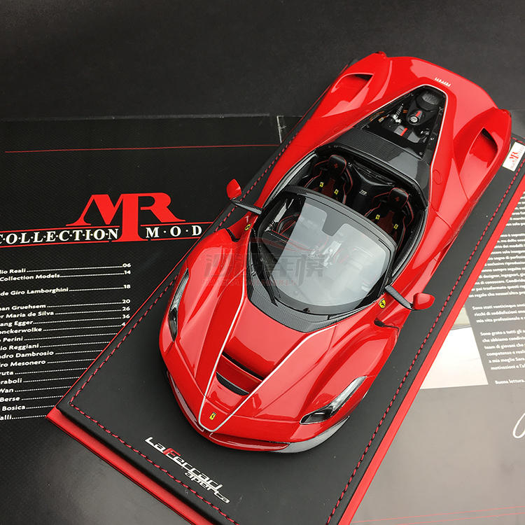 沙沙汽车模型1:18 MR 法拉利拉法 敞篷LaFerrari 超级跑车收藏