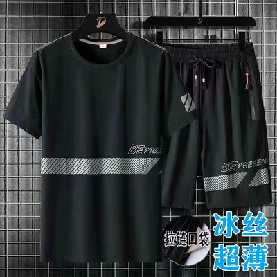 青少年短袖夏季速干休闲套装