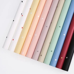 热烈的爱欧雅纸加厚花束包装材料心形防水包装纸爱心新款时尚爆品