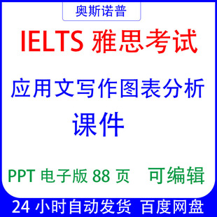 IELTS雅思应用文写作图表分析课件ppt电子版88页可编辑