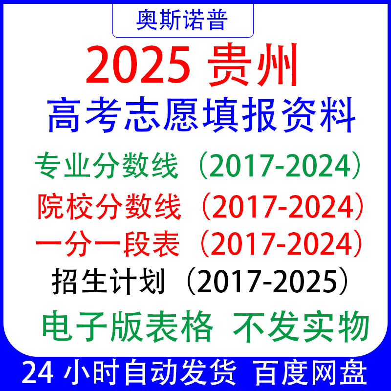 2025招生计划专科本科贵州高考志愿填报专业录取分数线一分一段表
