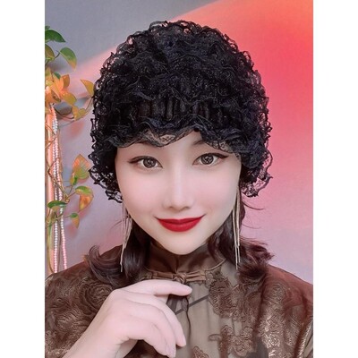 四季款薄款包头帽遮白发帽蕾丝帽