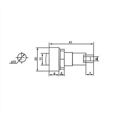 PL13.5 信号电源工作指示灯 开孔12mm 塑料 380V220V24V12V