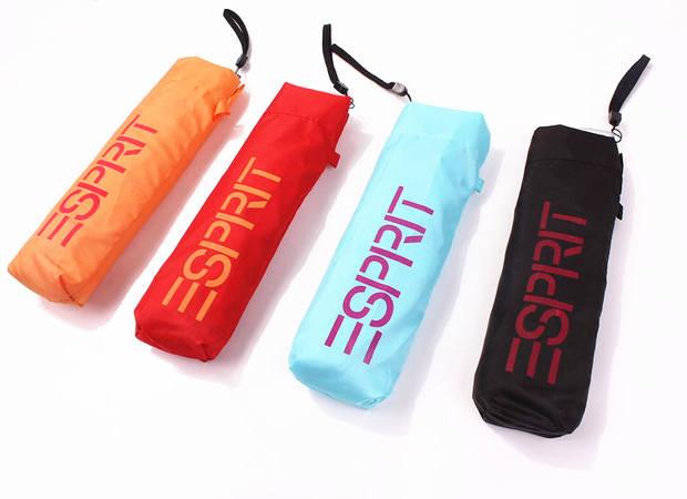 三SPRIT扁柄遮阳伞 轻薄小巧玻纤雨伞 时尚铅笔伞 晴雨伞手动彩胶