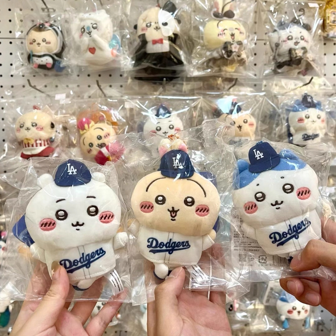 现货日本chiikawa吉伊卡哇mlb联名乌萨奇小八挂件道奇小队乌萨奇