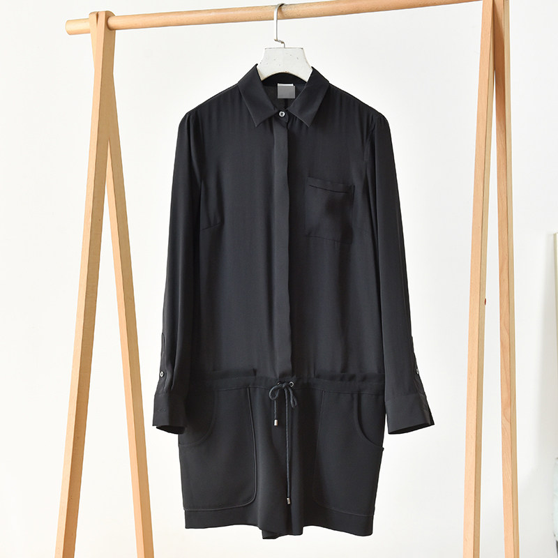 翻领早春新款连衣裤优雅气质款连体衣 霞60558 E5-3