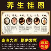 艾灸 拔罐 美容院养生知识手法宣传画 刮痧 中医养生文化挂图挂画