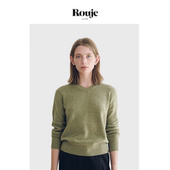 现货 Rouje Life羊毛毛衣女秋冬新款 韩版 高级感宽松V领针织衫