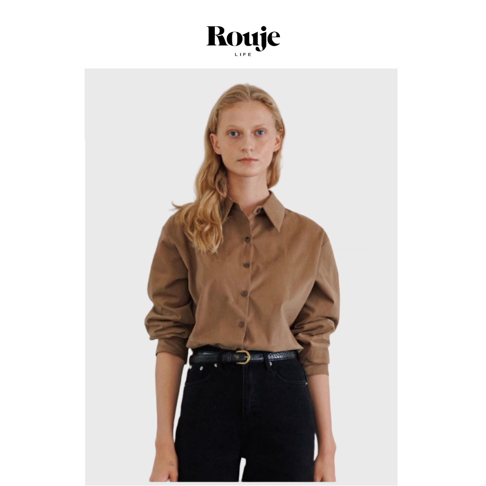 【现货】Rouje Life衬衫上衣春秋季新款小众设计宽松复古衬衣女装