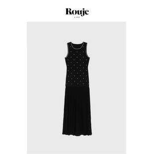现货 春修身 Rouje 套装 针织背心半裙长裙 Life珍珠系列连衣裙