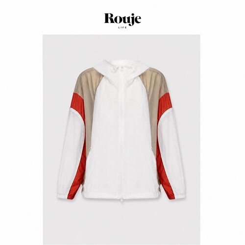 【现货】Rouje Life买手店撞色夹克26秋季轻薄柔软休闲防晒外套