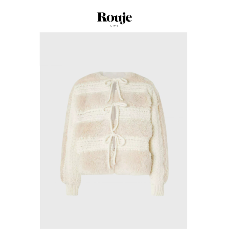 【现货】Rouje Life私服纽约精致毛绒外套秋季人造皮草羊毛短大衣