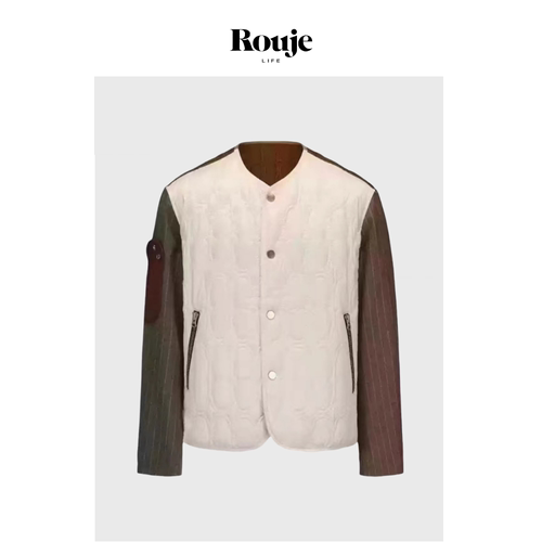 【现货】Rouje Life金晨私服限定棉服现在就出发宽松羊毛混纺外套