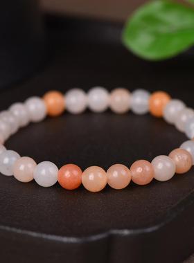 手链金丝玉糖果色金丝玉手链6mm