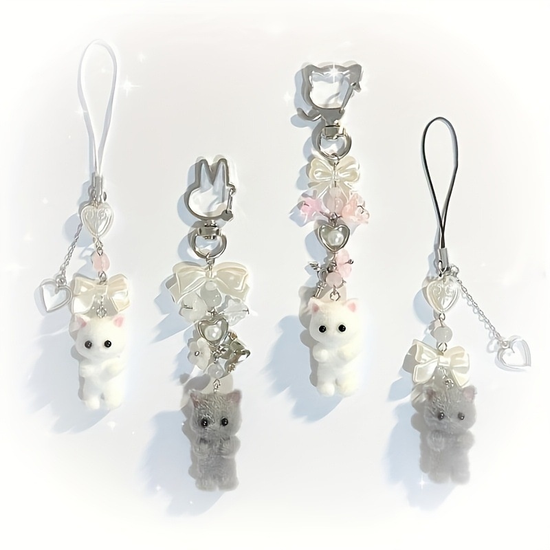 Women's Keyrings Keychains Charms 星形金属钥匙扣带仿水晶动漫