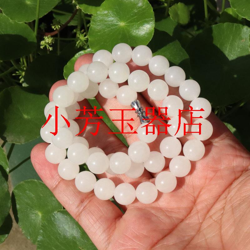 和田玉青海料羊脂级白玉锁骨链豪华女款百搭经典项链多用玉石手链