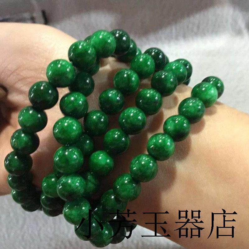 干青圆珠佛珠手链铁龙生多圈手串
