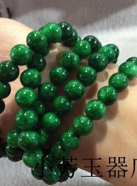 干青圆珠佛珠手链铁龙生多圈手串