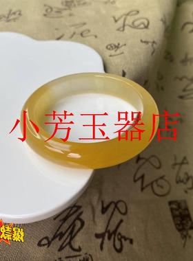 云南龙陵老料黄龙玉冰种手镯精选玉石精品黄玉镯子饰品送女友妈妈