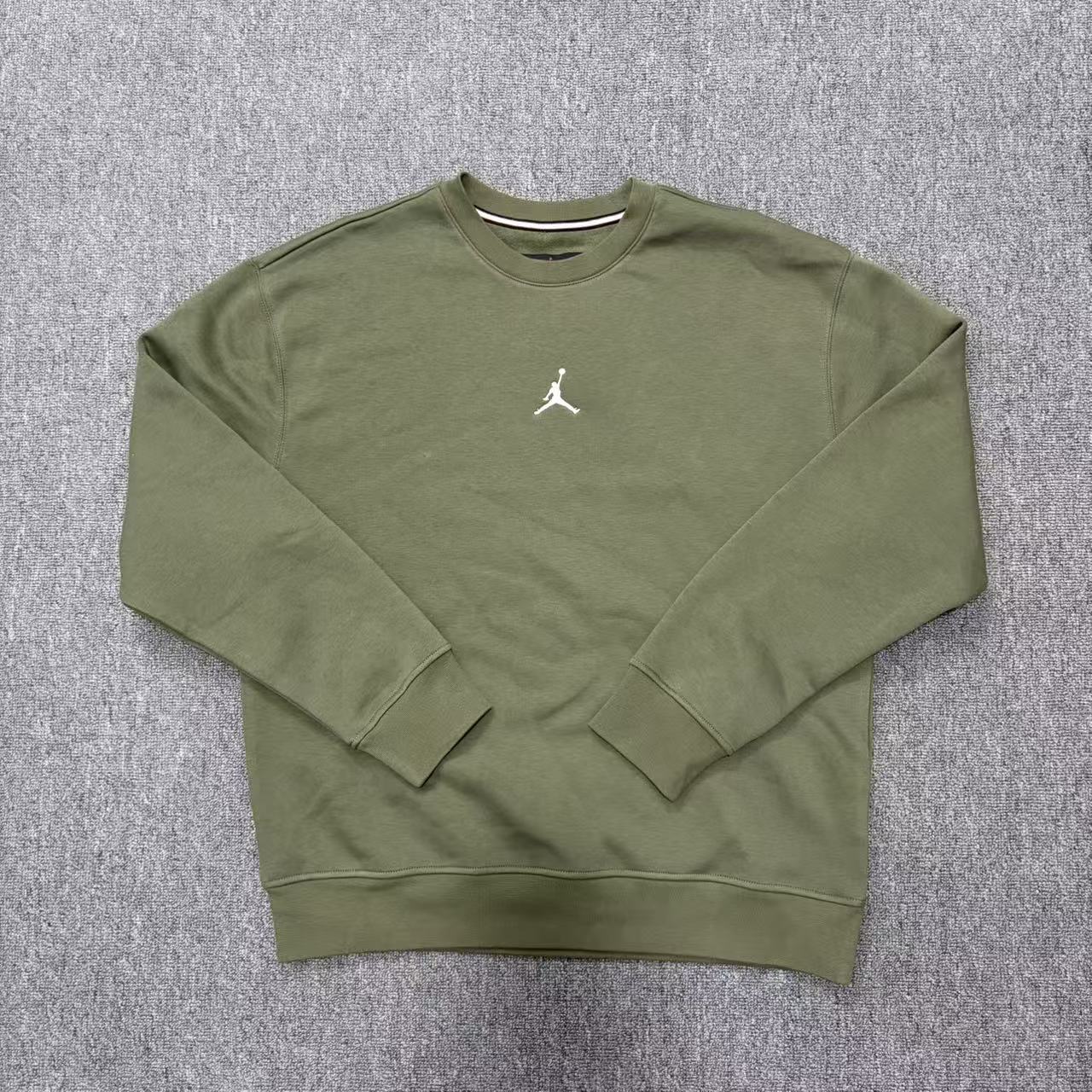 NIKE耐克卫衣男冬季新款JORDAN印花加绒圆领上衣套头衫FV8451-222