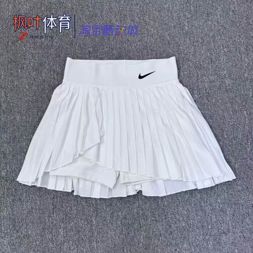 Nike/耐克女子夏季网球运动防走光速干透气百褶裙短裙DR6850-100