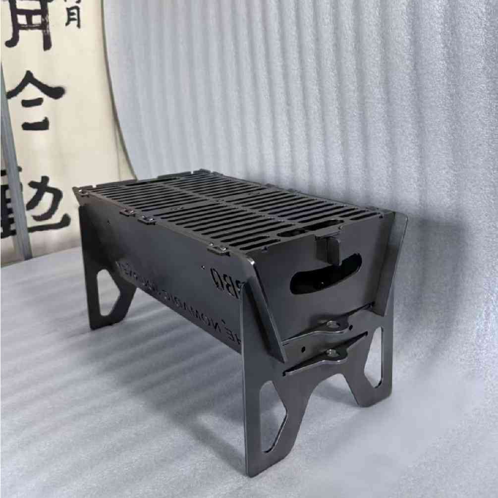 碳钢烧烤炉庭院烧烤户外家用便携式木炭加厚碳钢不锈钢烤串可拆卸