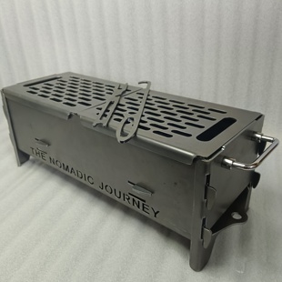 游牧之旅户外烧烤炉露营拆装 便携烧烤架果木炭柴火灶加厚篝火炉 式