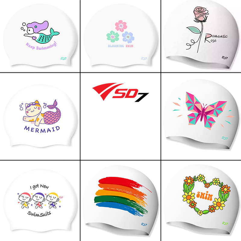 韩国进口专业硅胶游泳帽男女通用