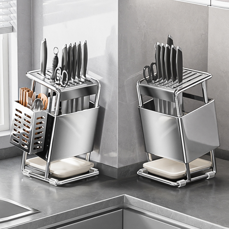 厨房刀架置物架刀具收纳架一体