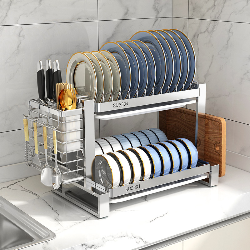 304不锈钢厨房置物架碗碟收纳架家用碗筷收纳盒放碗盘碗架沥水架,厨房/烹饪用具,碗架,淘宝优惠券,粉丝福利购,淘宝优惠卷