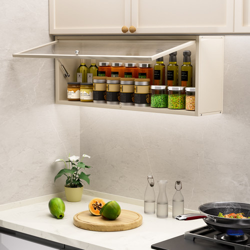 免打孔厨房调料置物架壁挂式吊柜下方调味品盒墙壁柜收纳橱柜架子