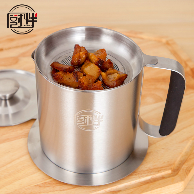 厨房用品大容量过滤不锈钢油壶