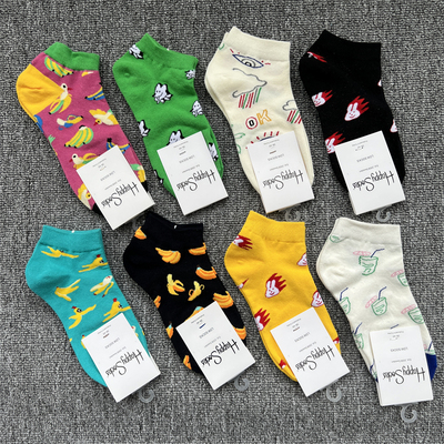 happysocks短袜四季女士低帮袜子