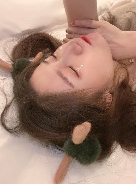 毛绒绒甜蜜韩国进口发绳麋鹿角