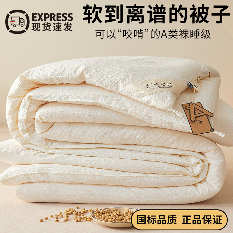 夏季大豆纤维被夏凉被空调被子四季通用春秋被单人冬被子母被棉被