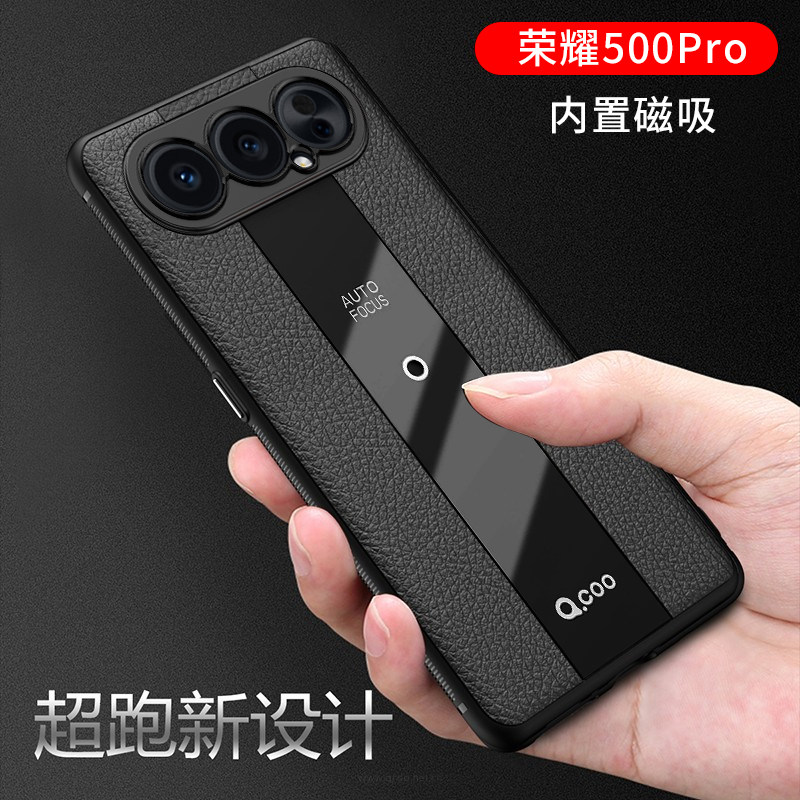 适用于荣耀500手机壳新款保时捷防摔honor500pro华为保护套5G磁吸车载全包MEY一AN00外壳男女系列软壳精孔