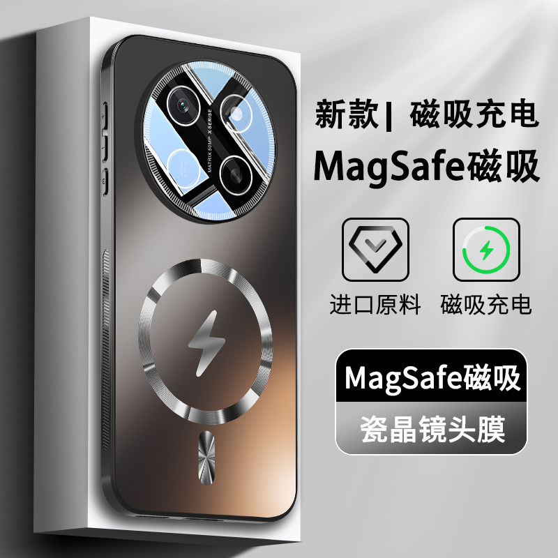 适用荣耀X80promax手机壳新款镜头全包防摔保护套x80pm新款honor华为磁吸圈外壳X8oproma磨砂高级感男女
