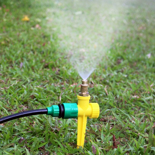 Половина -Активная садовая искусство спринклер зеленый газон Linker Hose Yellow Ground вставленное медное распыливание спрей спрей.