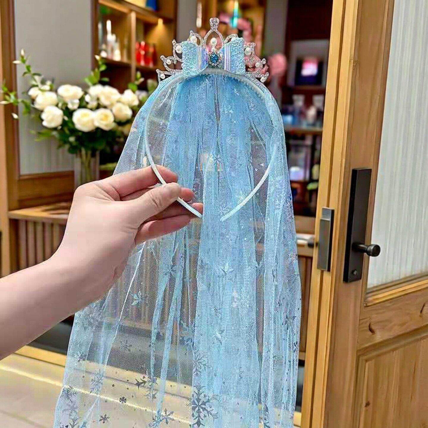 冰雪奇缘艾莎女童皇冠辫发箍