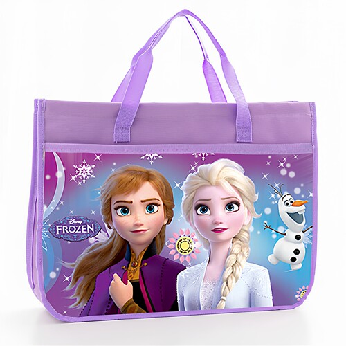 新设计底部加宽A4爱莎公主补习袋