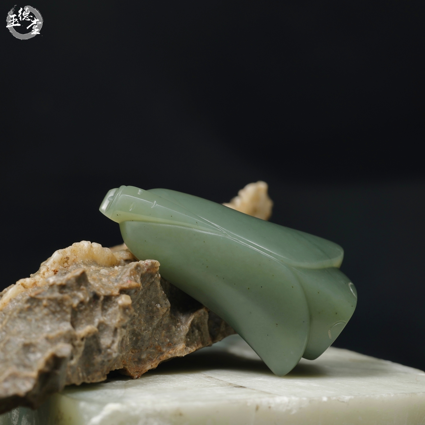 玉德堂新疆和田玉籽料青玉苏工翁仲挂件玉翁仲手玩件小摆件