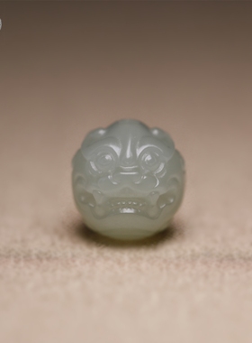 新疆和田玉苏工貔貅珠散珠吊坠