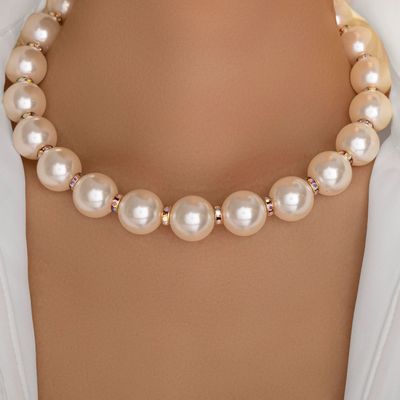 Fashion all kinds  imitation baroque pearl collarbone chain