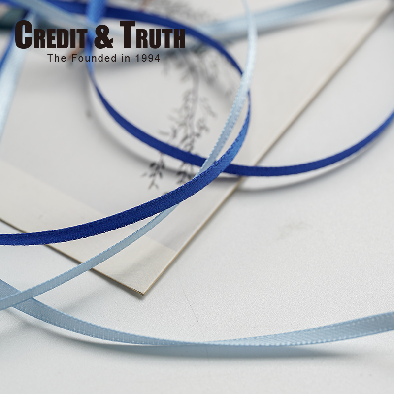 0.3cm精品双面丝带Credit&Truth