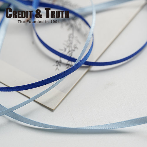 0.3cm精品双面丝带Credit&Truth
