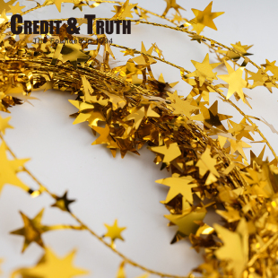 星光亮片条铁丝造型园艺装饰线烘焙道具圣诞节摄影布景装饰