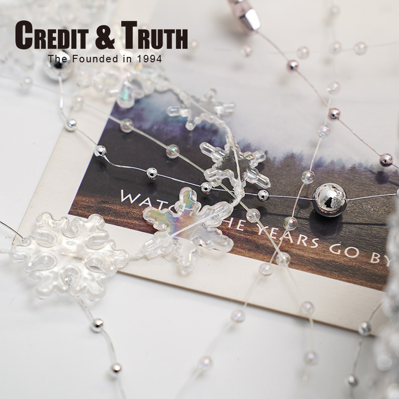 仿水晶塑料造型珠串透明