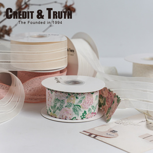 风主题丝带绸带花艺装 饰烘焙摄影道具绿色丝带 丝带法式 春季